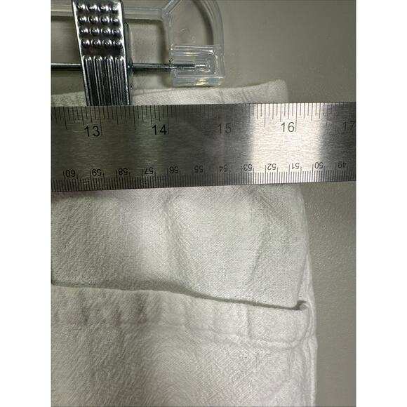 Soft Surroundings‎ Pants Womens M White Wide Leg Pull-On Casual Beach Preppy - Picture 7 of 8